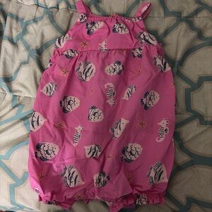 Carter's Pink Seahorse Baby Outfit